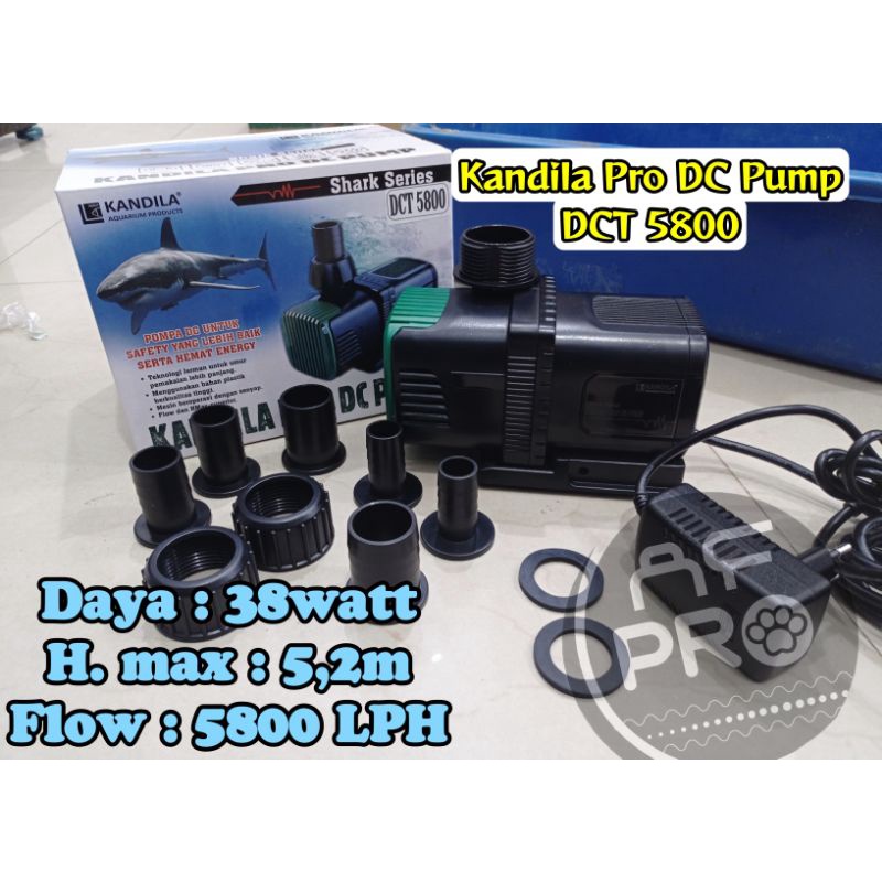 PROMO MURAH POMPA DC KOLAM KOI AQUARIUM KANDILA PRO DCT 5800