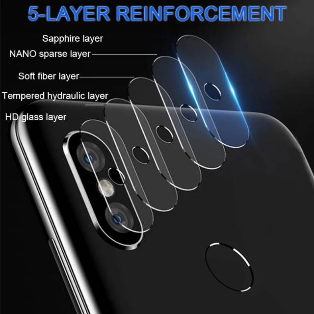 Tempered Glass Camera lens Xiaomi MI Mix 2 TG Anti Gores Kaca Belakang Pelindung Kamera Premium