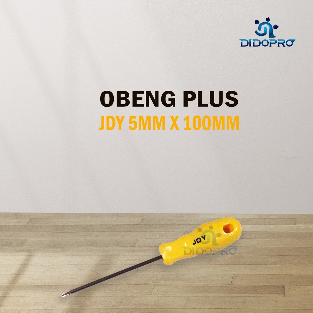Obeng Sedang 5*100mm Minus Min Plus Panjang 10cm 4&quot; 4 inch
