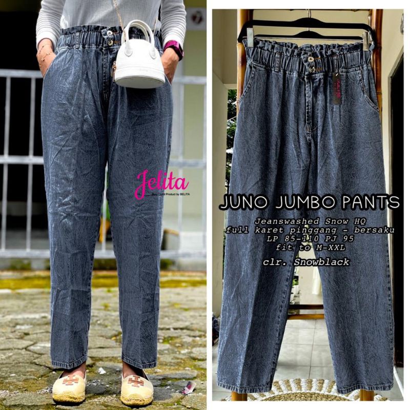 juno jumbo pants celana jeans by Jelita