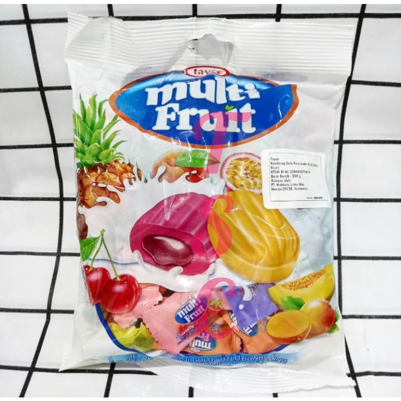 

Permen Tayas Multi Fruit Candy 300gr Tayas Candy Tayas Multi Fruit Tayas Fruit