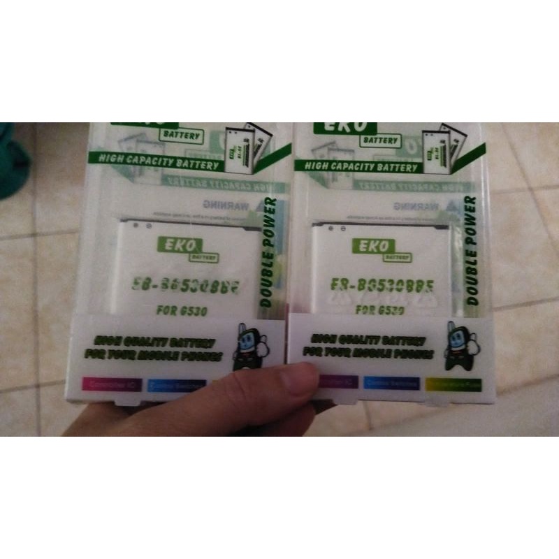 baterai eko double power j2 prime, grand prime berkualitas