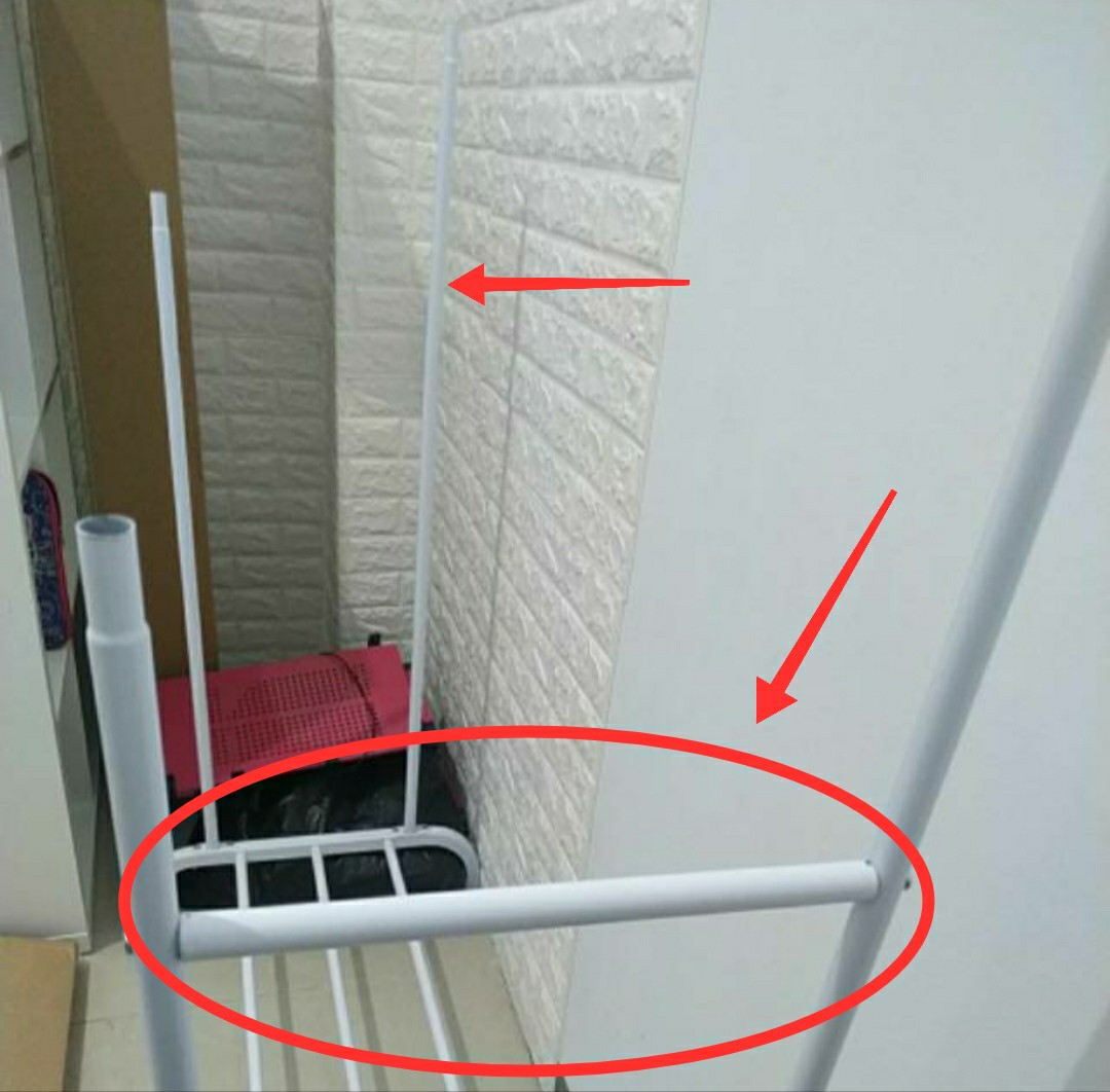 New!!!!!!!!!!! Gantungan Suling Tempel Di Tembok/gantungan Baju /rak Baju/square Cloth Rack , Shenar