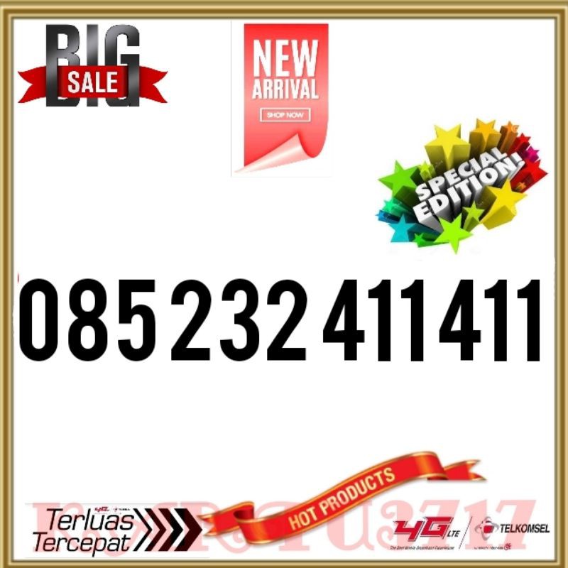 TELKOMSEL 411 411 411411 SERIAN 232