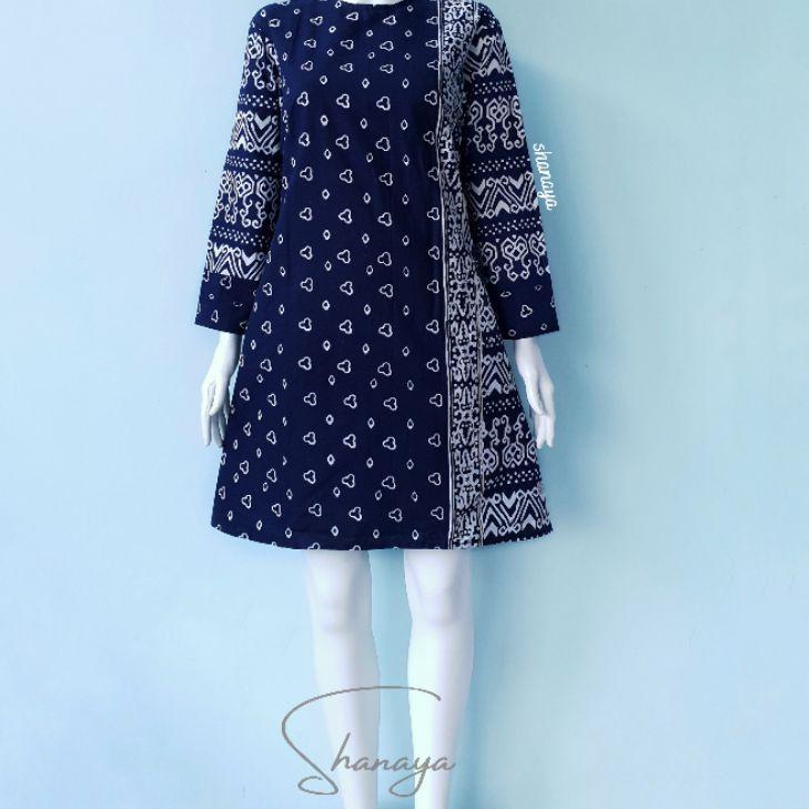 Recomended.. Shanaya Batik Tunik Mazaya Hijau Batik Cap Garutan