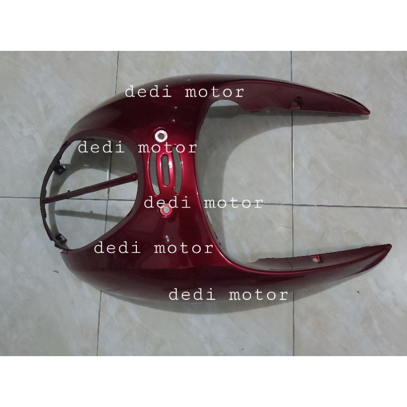 tameng depan scoopy karbu merah maroon