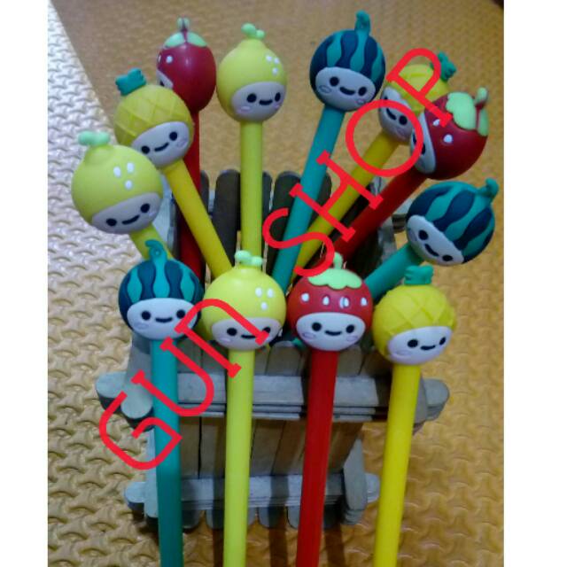 

Pen karakter buah bulat