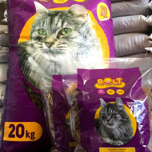 Makanan Kucing Bolt Repack 1kg Cat Food Makanan Kucing Anggora