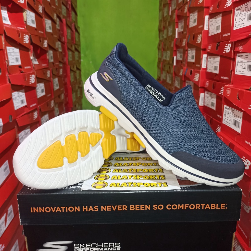 Skechers Go Walk 5 Sparrow 55503-NVYL Sepatu Slip On Pria ORIGINAL