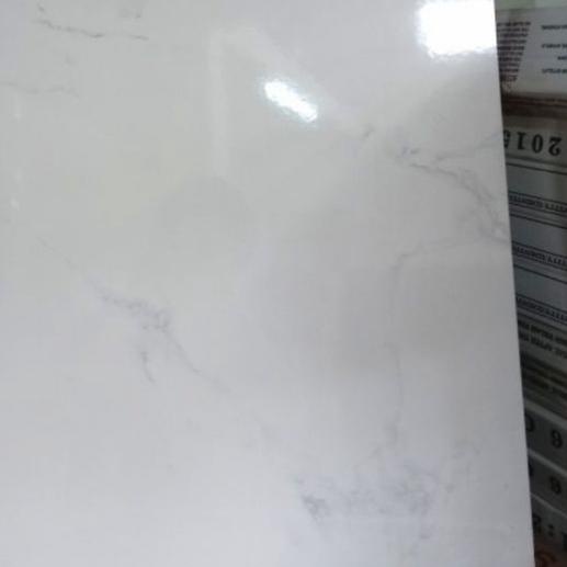 ✫ GRANIT LANTAI 60x60 PUTIH MOTIF MARMER CARARA MARBLE HARGA PERDUS - HABITAT ➺