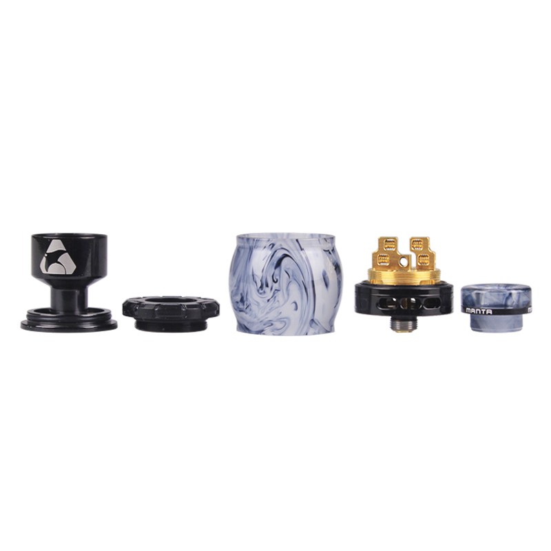 Advken Manta 24 RTA Atomizer - RESIN BLACK [Authentic] KiswaraBandung