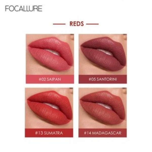 FOCALLURE Stay Matte Lip Ink FA134 Lip Gloss Staymax lipstik tahan air Waterproof Long Lasting BPOM (KIM)