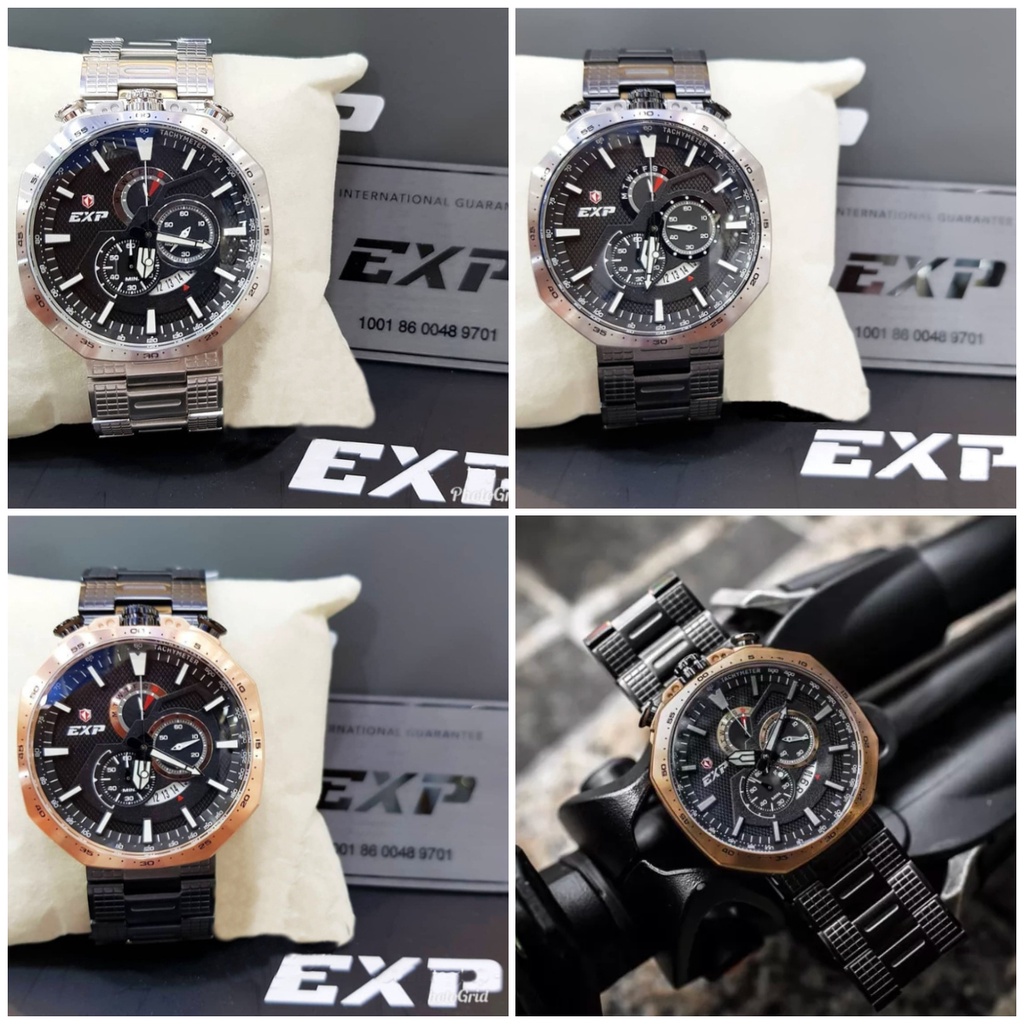JAM TANGAN EXPEDITION EXP 6745 E6745 TOP Button Chronograph PRIA ORIGINAL GARANSI RESMI 1 TAHUN