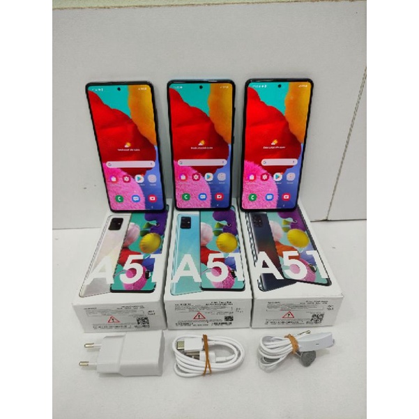 Samsung A51 Ram 8/128 Gb Second Garansi Resmi Sein Fullset Original Mulus