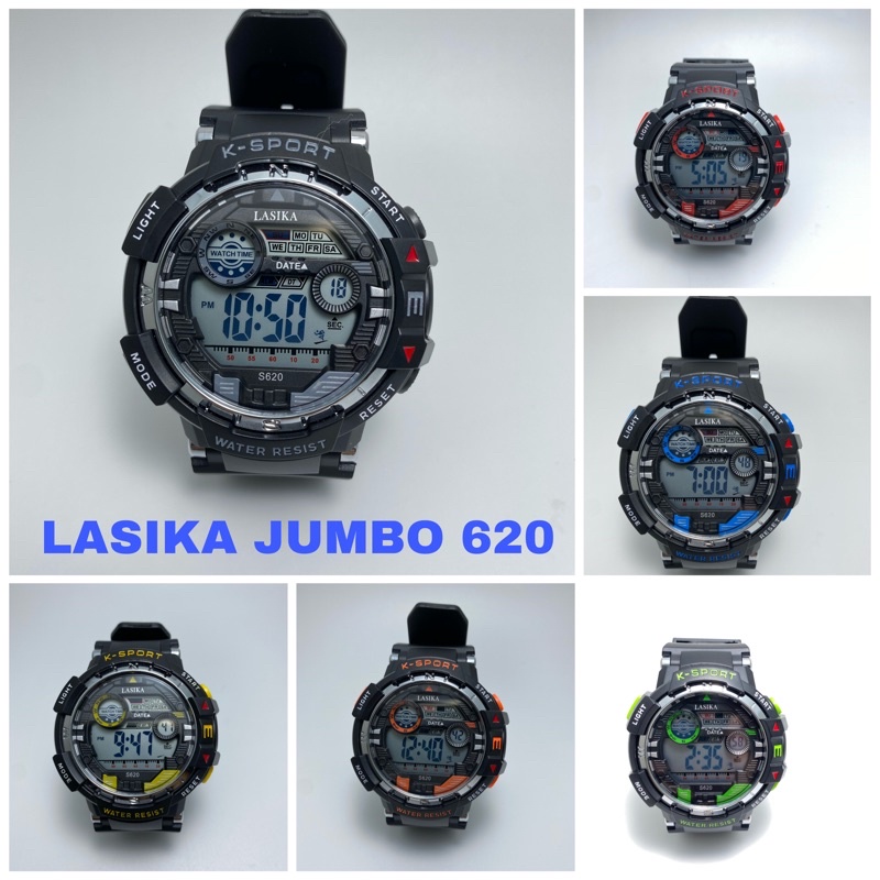 Jam Tangan LASIKA Jumbo kode 620 Sporty watch dewasa