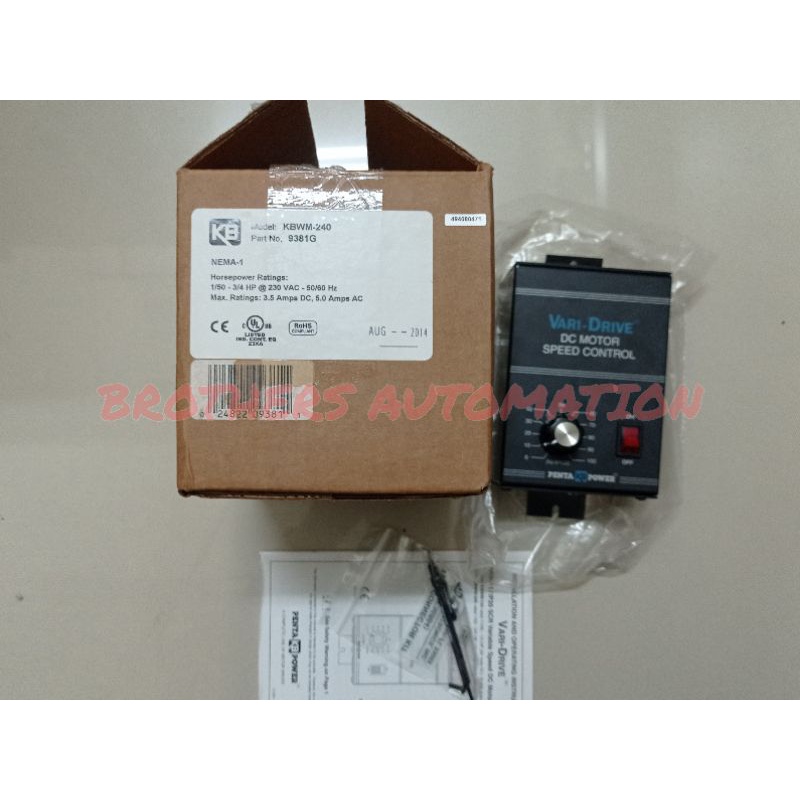 DC Motor Speed Control KBWM-240
