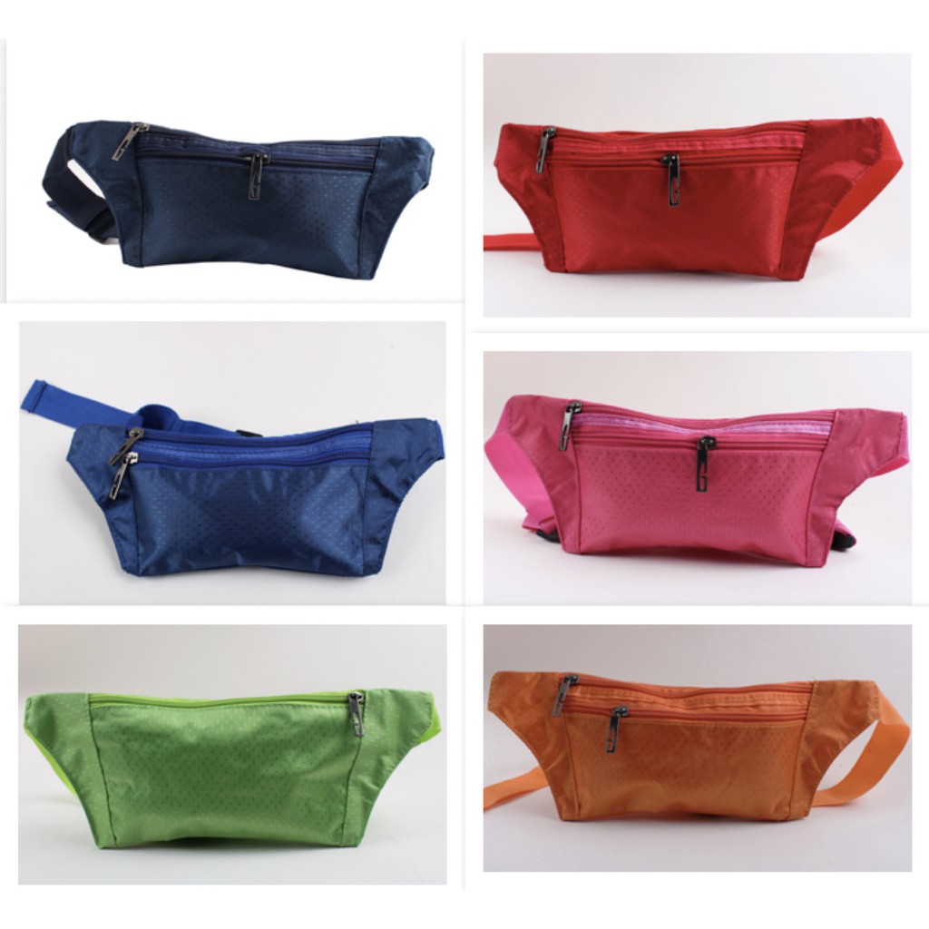 PROMO WRF45 Tas Pinggang Impor Pria Wanita Unisex Warna Waist Bag Same Color TKM