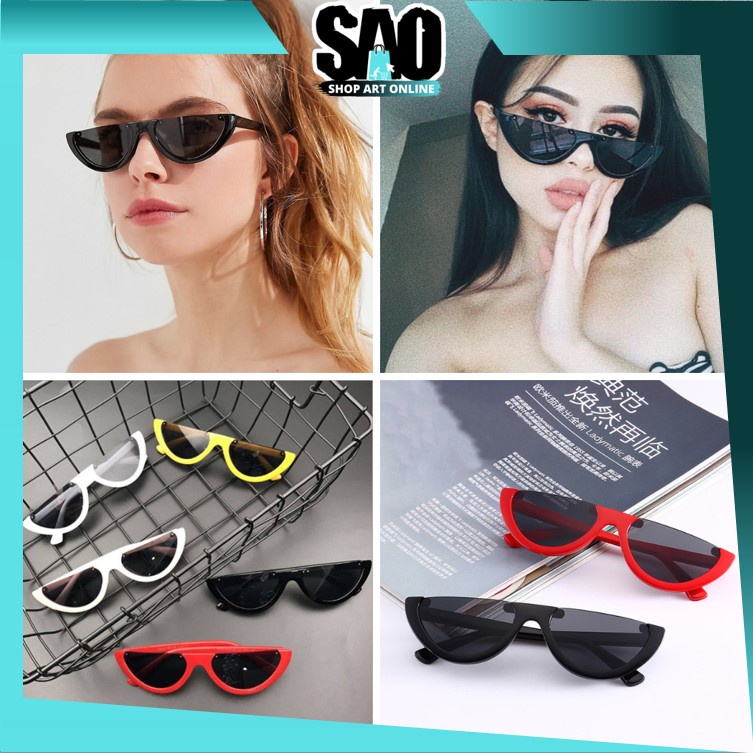 SAO - F5370 Kacamata Fashion Setengah Bingkai / Kacamata Fashion Style Korea / Kacamata Model Mata K