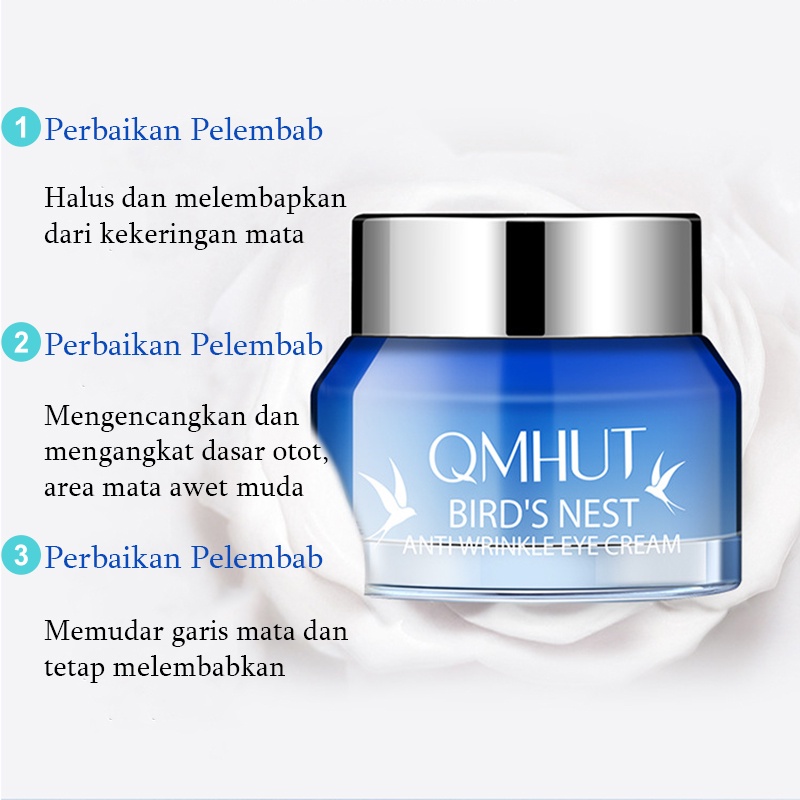 Krim mata Krim mata panda Eye cream Cream mata panda Dark circle eye cream Menyehatkan area mata Lembut dan halus Menyamarkan garis mata dan lingkaran hitam Meringankan kantung mata dan butiran lemak Kurangi efek cahaya biru