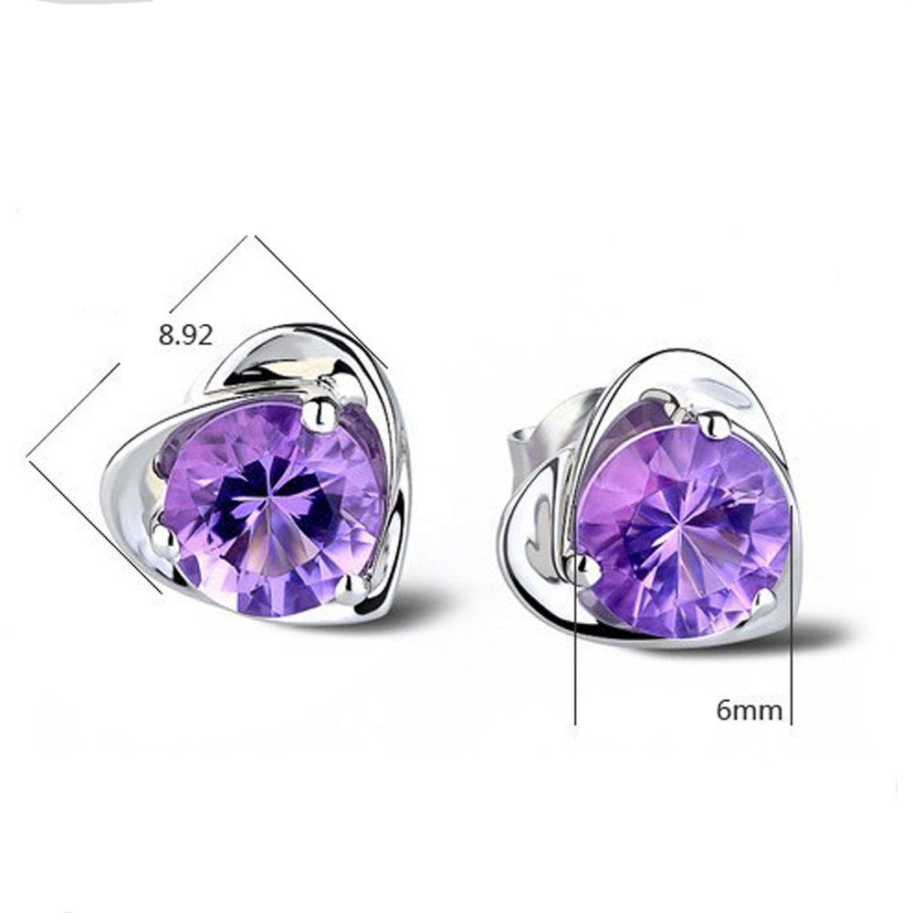 2021 Korean Stud Earrings Girls Personality Interweaving Love Hypoallergenic Wild Sweet Heart-shaped Earrings