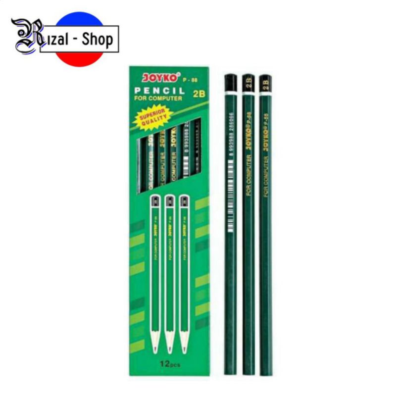

Pensil Kayu 2B For Computer Joyko P88 Hijau - ecer