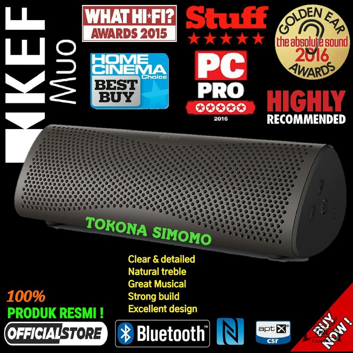 PROMO KEF MUO Premium Hi-Fi Portable Bluetooth Speaker Original MURAH