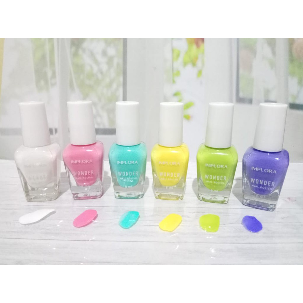 Implora Nail Polish Wonder 8ml Kuteks Cat Kuku Wanita Wonder Series Kutex Original Bpom Halal Murah