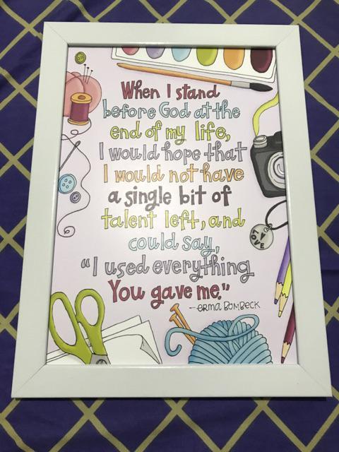Promoooo!!! 1 Buah Wall Decor Frame Fiber A4 - Quotes Life Series Hiasan Dinding Shabby Chic