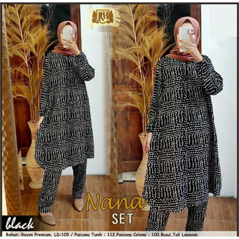 NANA SET / ONE SET MURAH SOLO / ONE SET MOTIF TUTUL / ONE SET RAYON / BTC SOLO / PARAHITA STORE