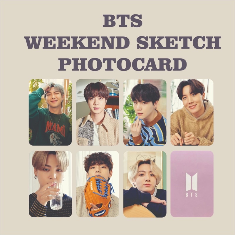 PHOTOCARD BTS WEEKEND SKETCH