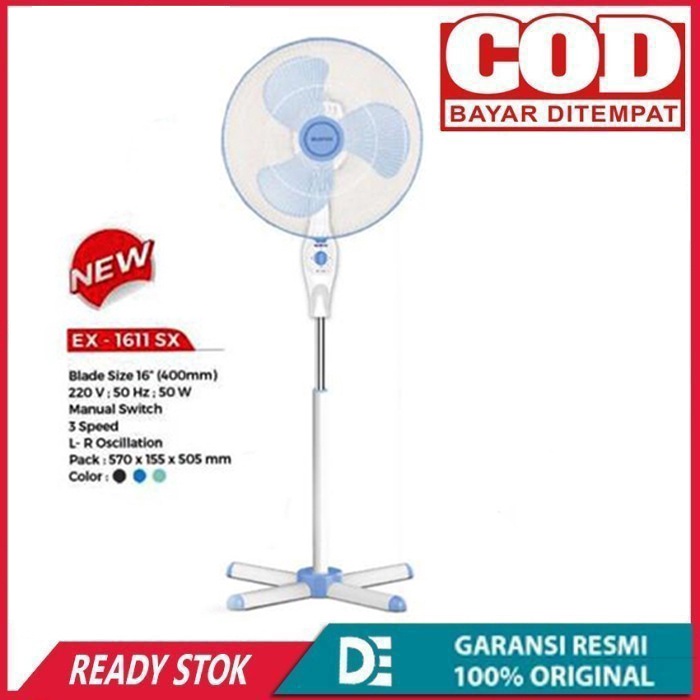 kipas angin Maspion EX-1611 SX Kipas Angin Stand Fan / Berdiri 16 Inch sangat mantap