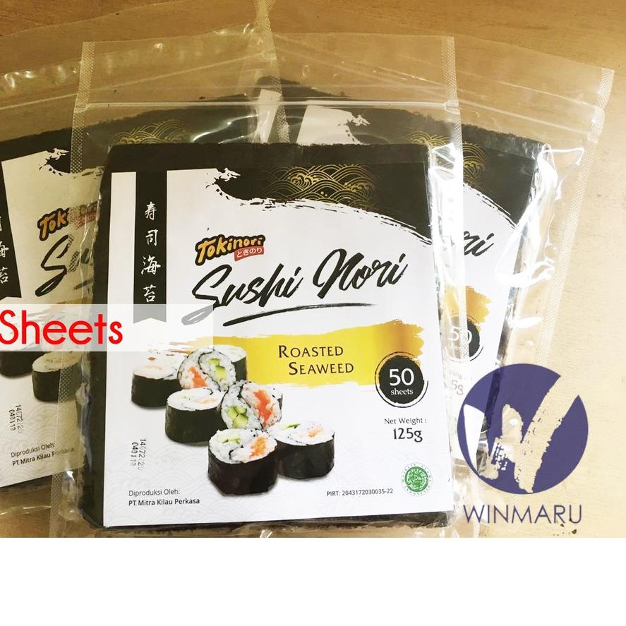 

Gratis ongkir|SQ15|Tokinori Sushi Nori Seaweed Rumput Laut 50 sheets/lembar