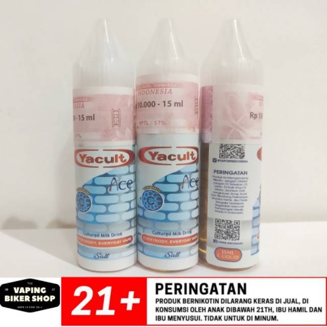 Yacult Ace Yakult 25mg 15ml Salt Nic Pod Premium Eliquid Lokal