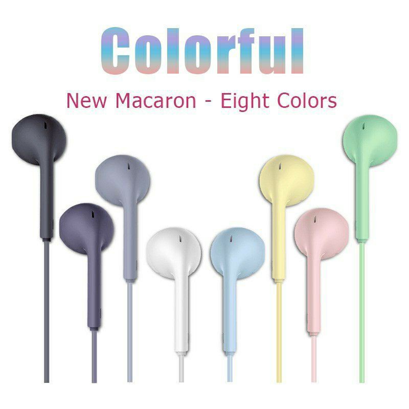 headset handsfree macaron U35 hifi extra stereo bass