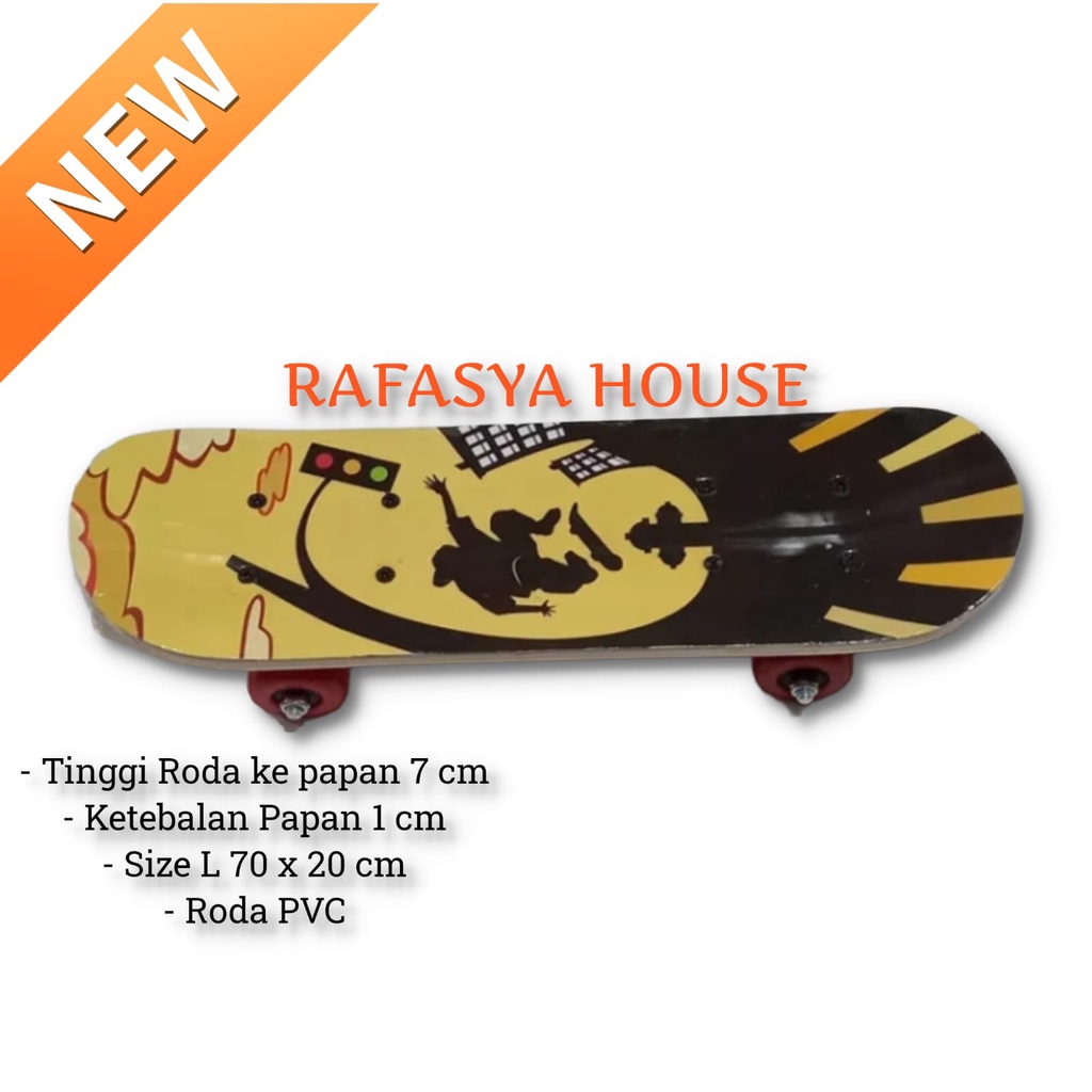 PAPAN LUNCUR SKATEBOARD FULLSET DEWASA BESAR KAYU LONG CODE 2806