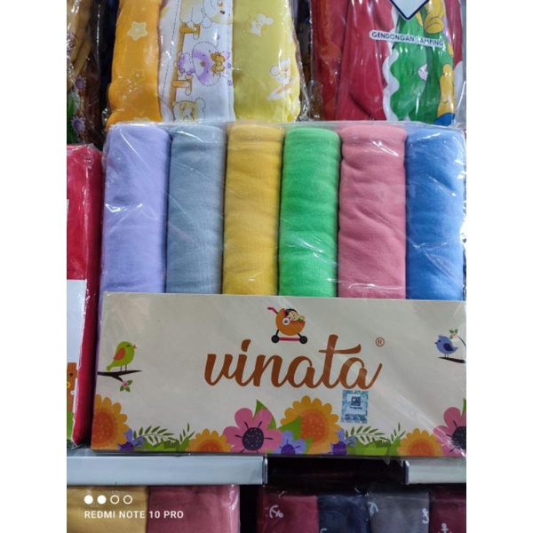 VINATA!!! 6PCS BEDONG BAYI VINATA POLOS-BEDONG BAYI SIZE 125X90-BEDONG BAYI BERKUALITAS