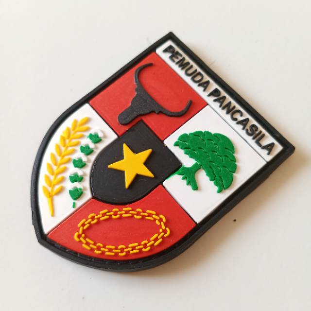 Patch rubber LOGO PP(PEMUDA PANCASILA)/TEMPELAN KARET EMBLEM VELCRO