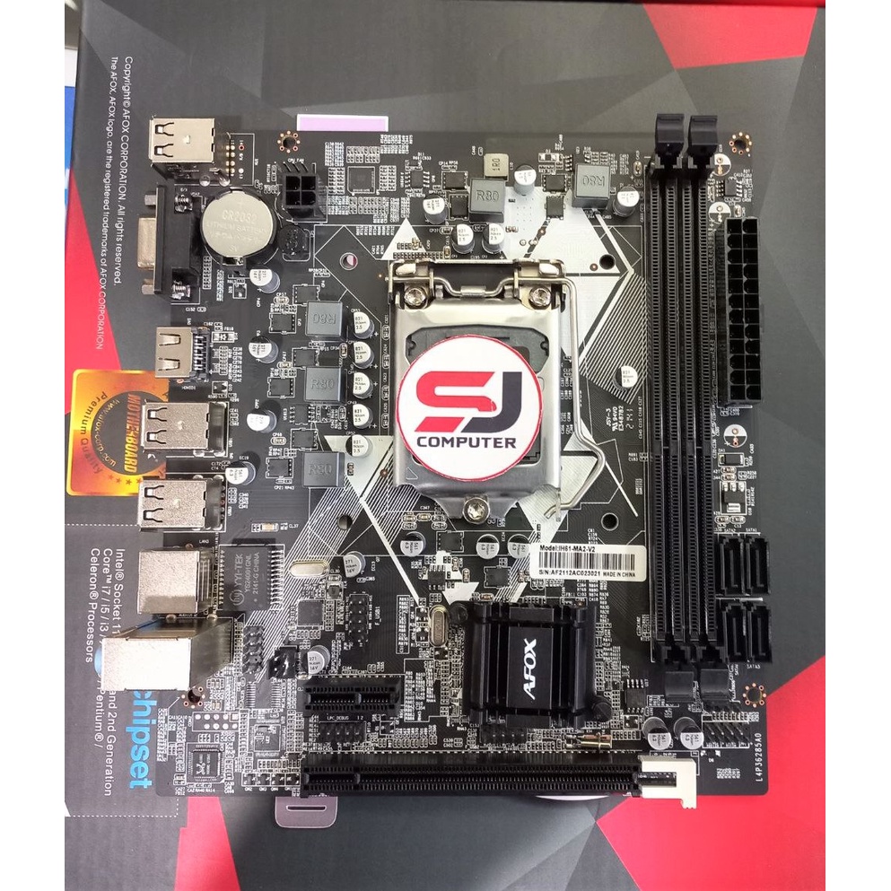 motherboard Afox intel H61 chipset LGA 1155 Original