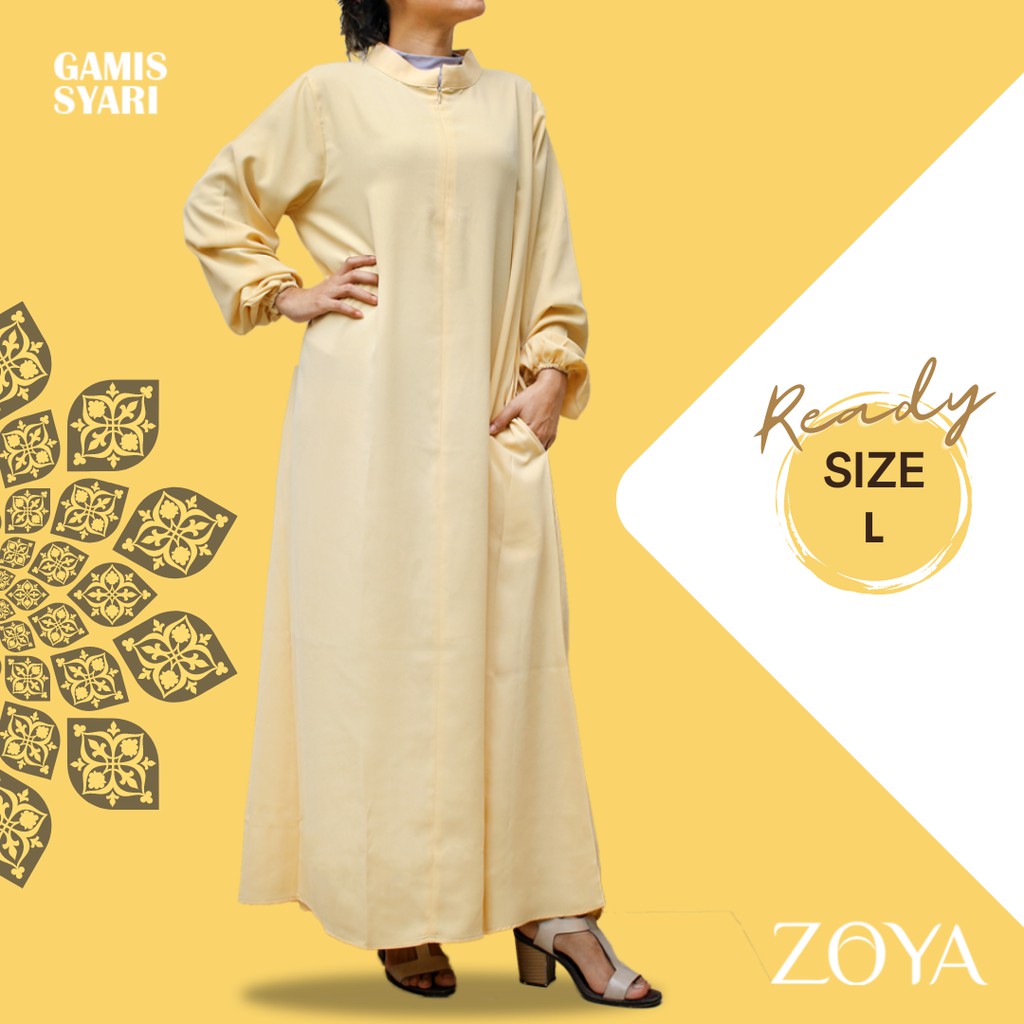 GAMIS SYARI | DRESS MUSLIM POLOS ZOYA
