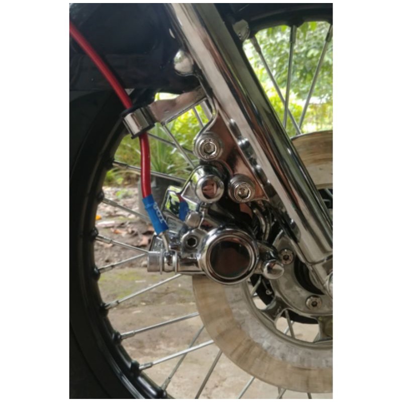 BAUT L KALIPER CAKRAM RX KING OLD STAINLESS BAUD SET RING PALA BABI REM DEPAN RXK RXS RXZ YT STEINLE