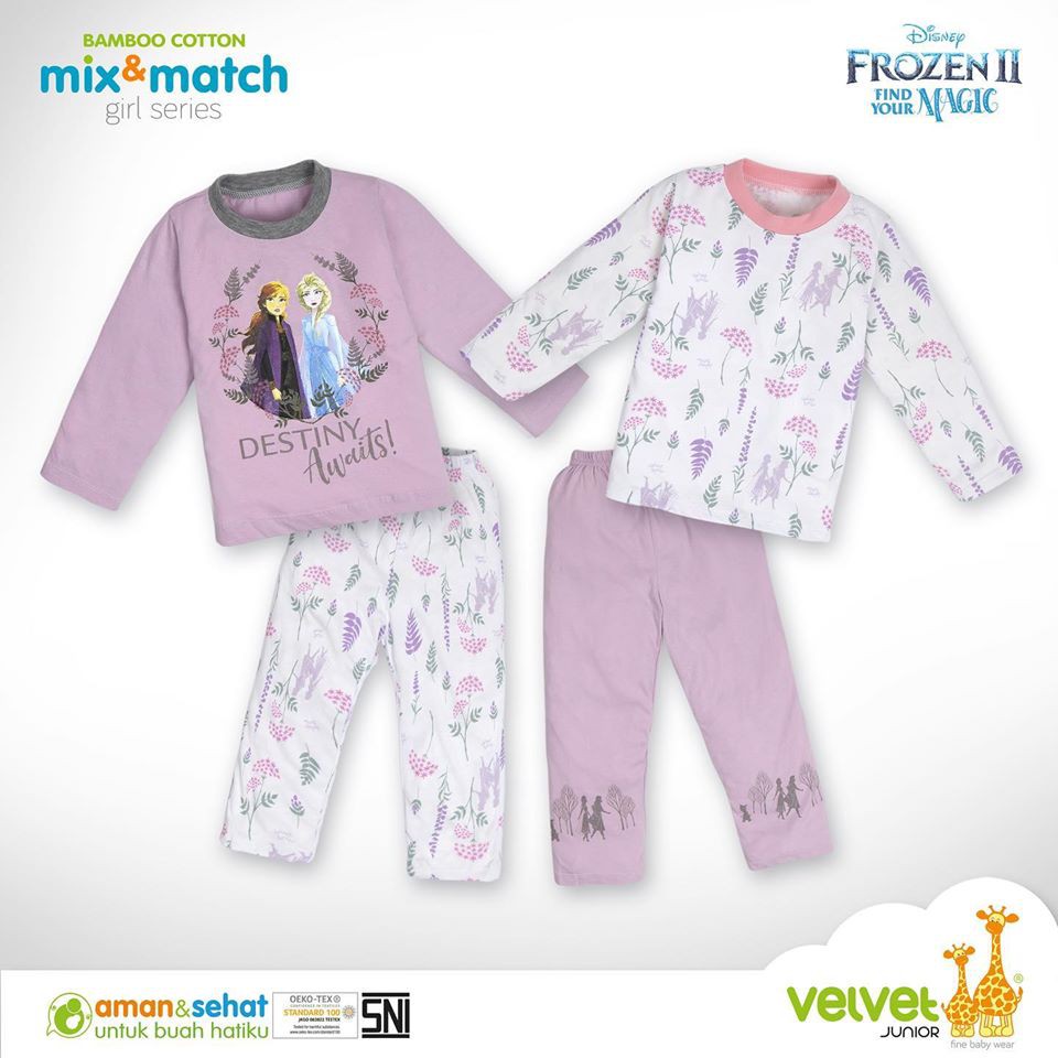 Velvet Junior bamboo cotton 2set