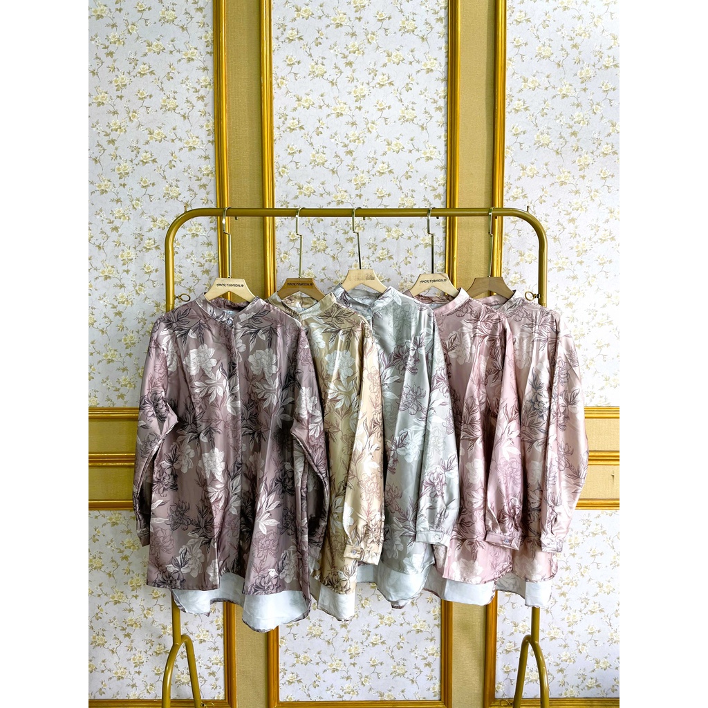KSAL | KEMEJA ARMANI SILK MOTIF BUNGA