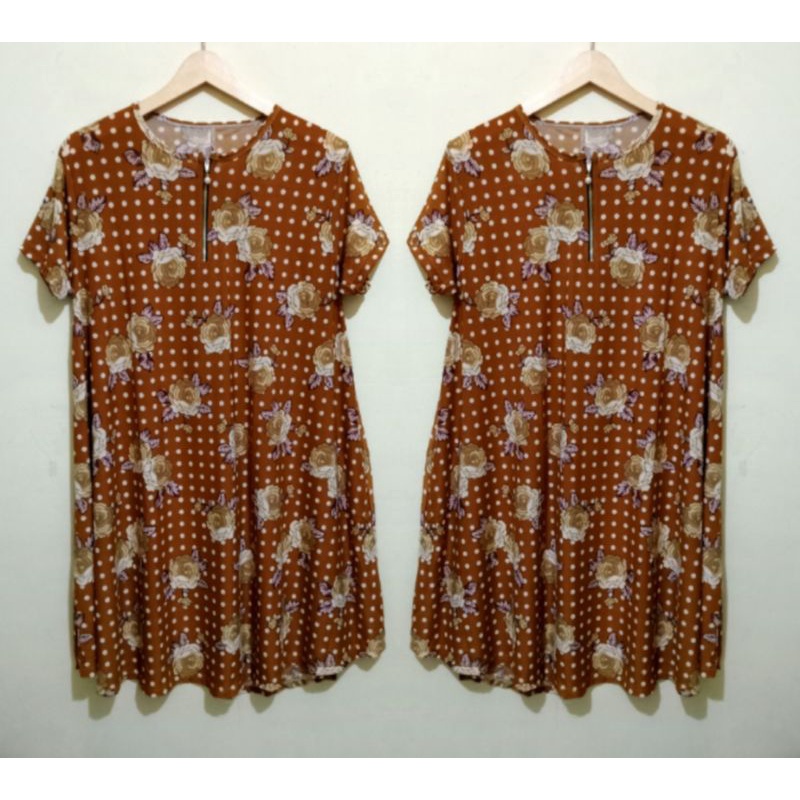 DASTER LILI JERSEY SUPERJUMBO BUSUI VIRAL/DRESS TERUSAN HAMIL LD 120 MELAR SAMPAI 160