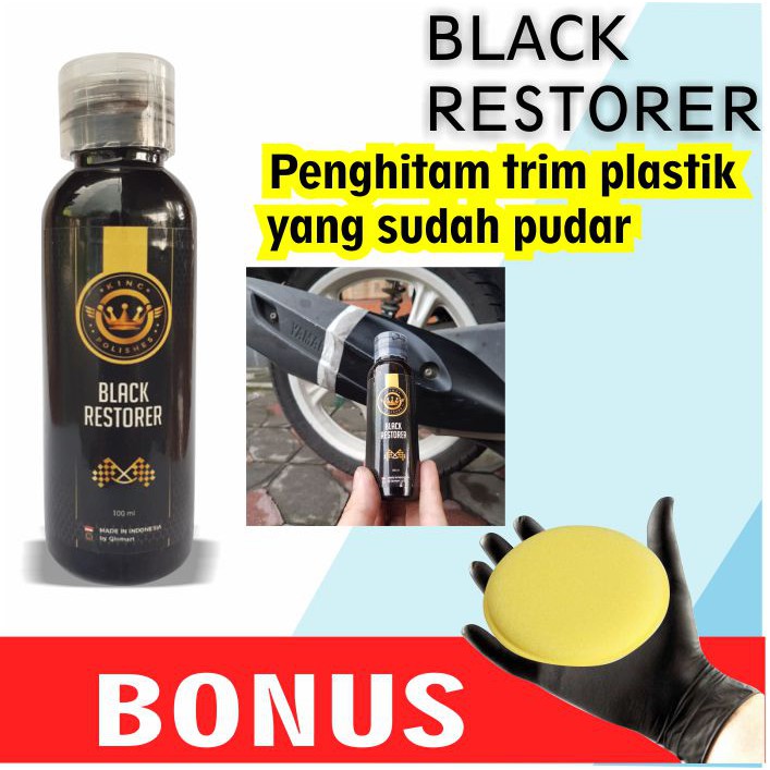 Penghitam Body Permanen Motor Mobil COD Black Restorer 100ml