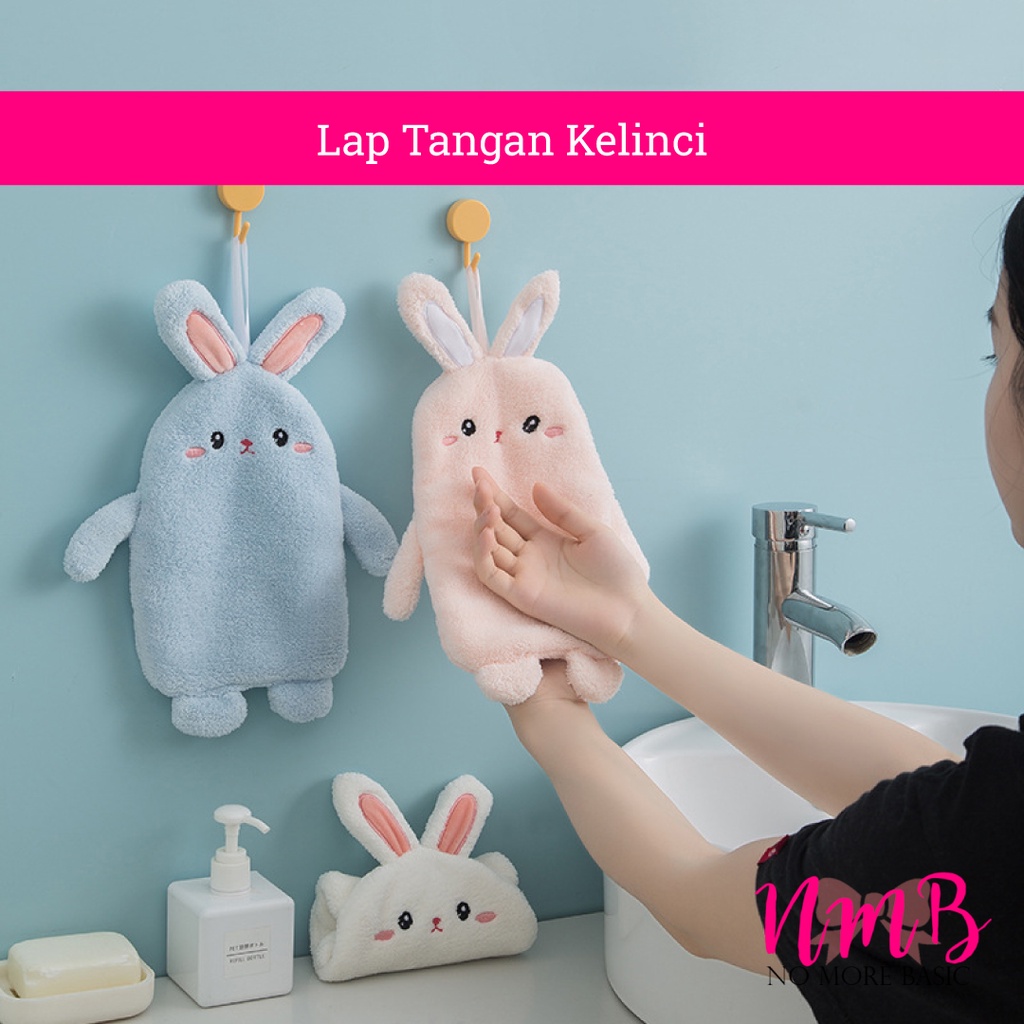 Lap Tangan Gantung Karakter Kelinci / Handuk Tangan Gantung Karakter Kelinci / Handuk Anak / Hand Towel