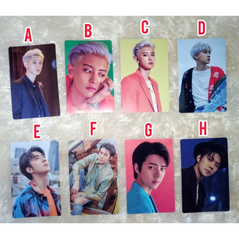 EXO SC STICKER PACK SEHUN CHANYEOL PHOTOCARD PC