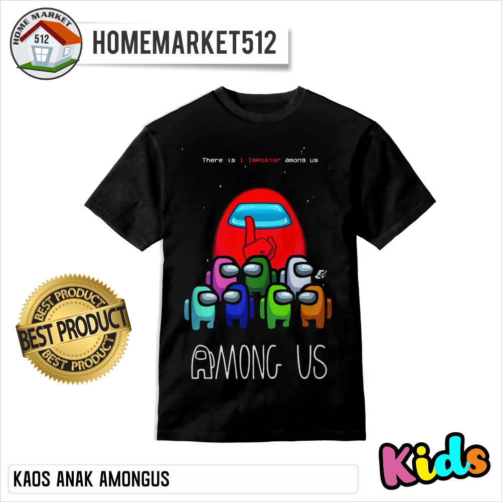 Kaos Anak AmongUs Kaos Anak Laki-Laki Dan Perempuan | HOMEMARKET512