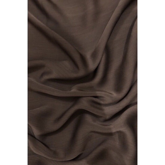 Premium Silk Shawl Laser cut Eyelash/Rayya Silk / Pashmina Satin Premium / Textured Silk/ Malay Shawl/ Crinkle Silk Catalog Part 1-Browny