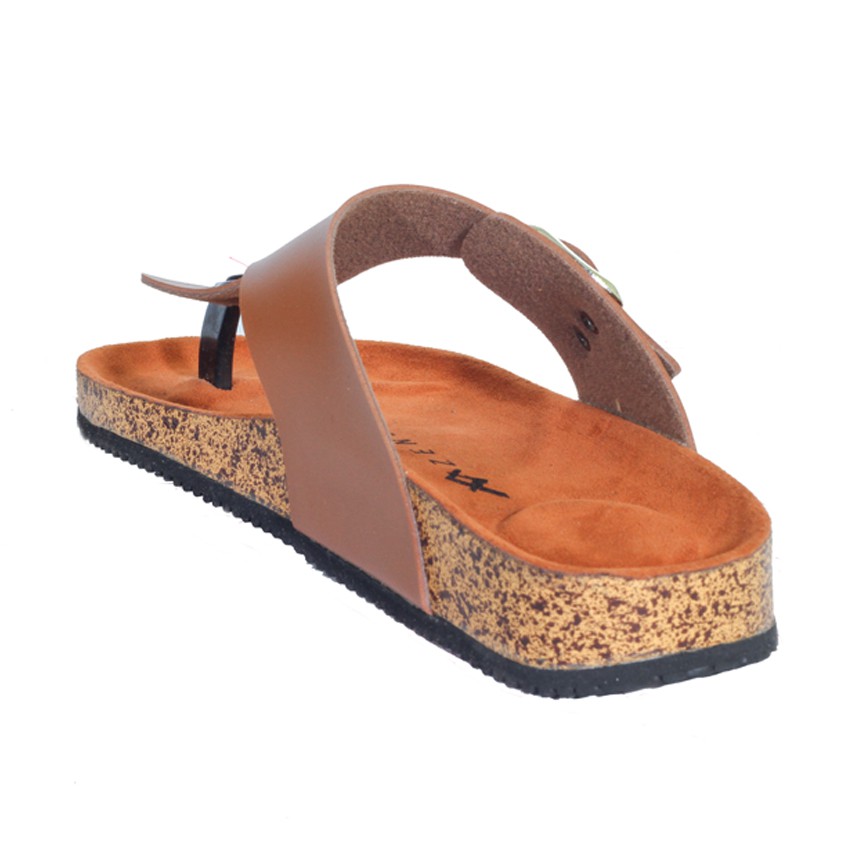 ERINA BROWN | ManNeedMe x Zensa | Sandal Jepit Tali Casual Wanita