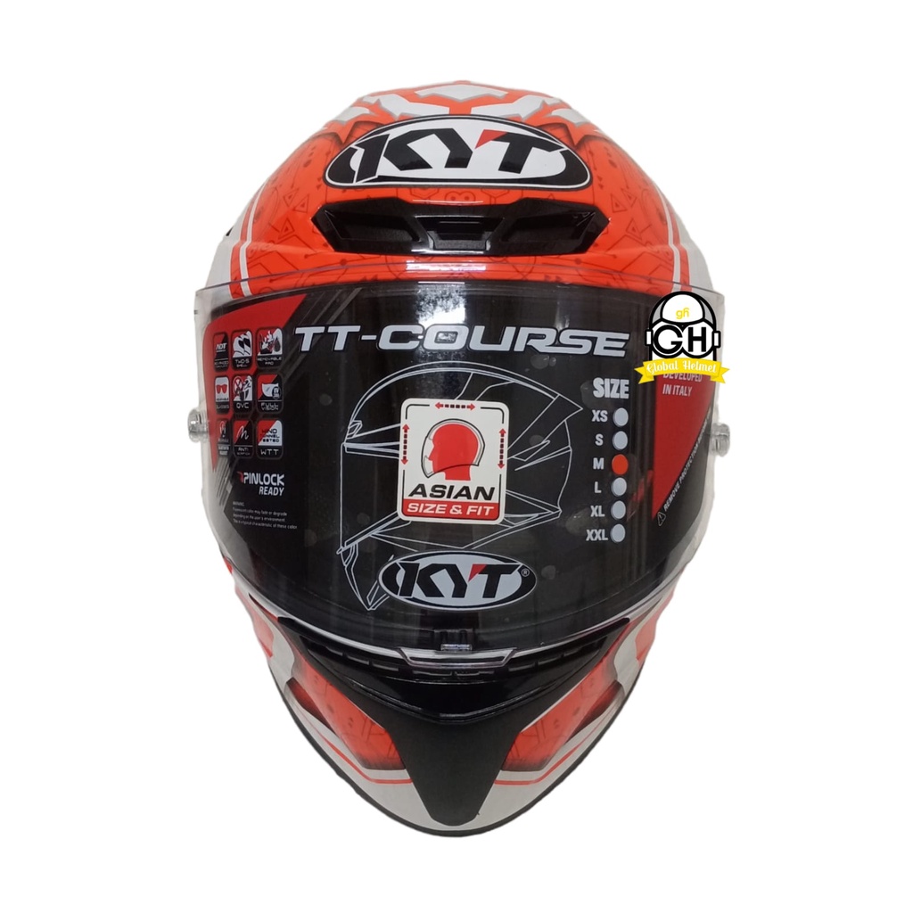 HELM KYT TT COURSE MARIO FULL FACE HELM KYT FULL FACE ORIGINAL HELM KYT TT COURSE ORI HELM FULLFACE KYT